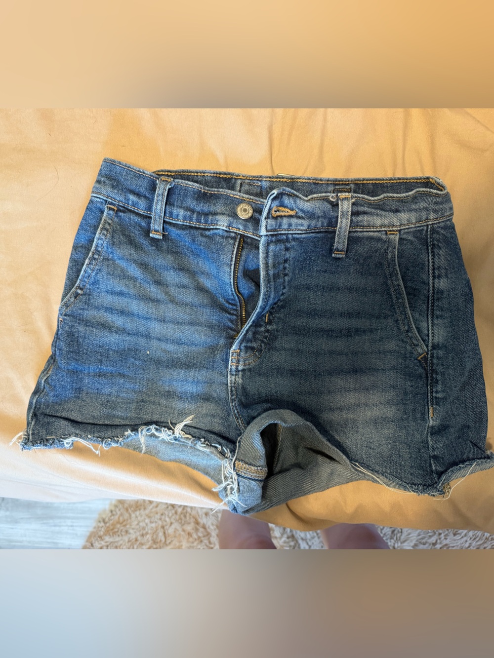 Old Navy Distressed Blue Denim Cutoff Shorts